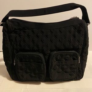 Vera Bradley quilted black purse